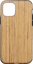 Apple iPhone 12 Hoesje - Mobigear - Wood Look Serie - TPU Backcover - Rozenhout - Hoesje Geschikt Voor Apple iPhone 12