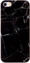 Apple iPhone 5/5s/SE Hoesje - Mobigear - Marble Serie - TPU Backcover - Zwart - Hoesje Geschikt Voor Apple iPhone 5/5s/SE