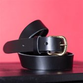 LEATHER BELT BASIC BLACK 85 CM
