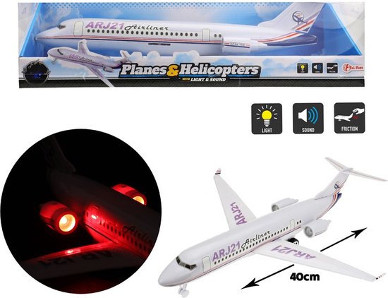 Passagiersvliegtuig met frictie