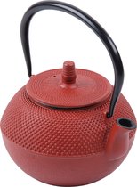 Deubois Theeketel gietijzer - 1250 ml - Rood