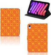 Hoes iPad Mini 6 (2021) Tablet Hoes met Standaard Batik Orange