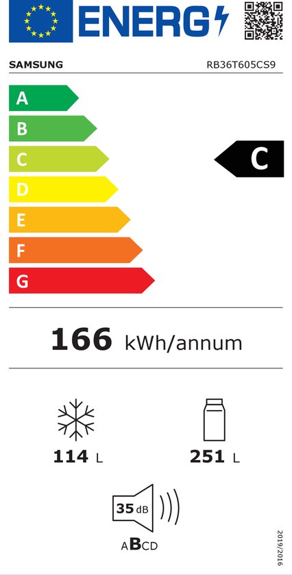 Frigo congélateur SAMSUNG RB36T605CB1/EF