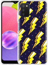 Hoesje Geschikt voor Samsung Galaxy A03s Pop Art Lightning