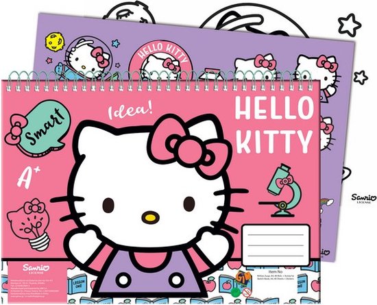 Hello Kitty Schetsboek Junior 23 X 33 Cm Roze 40 Vellen 2-delig bol.com