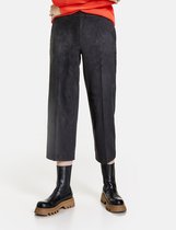 GERRY WEBER Dames Culotte met fluweelachtige touch Schwarz-38