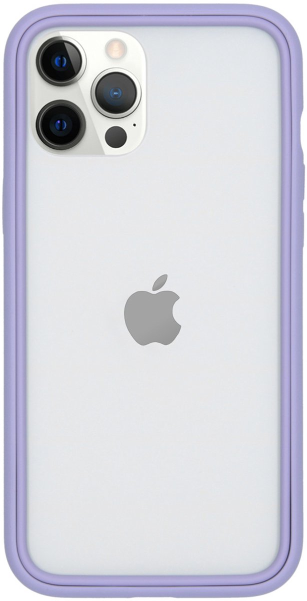 Apple iPhone 12 Pro Max Hoesje - Rhinoshield - CrashGuard NX Serie - Hard Kunststof Bumper - Lavender - Hoesje Geschikt Voor Apple iPhone 12 Pro Max