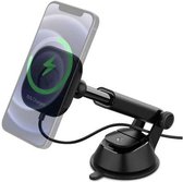 Geschikt voor Spigen iPhone Mag OneTap Car Holder Charger 7.5W - Zwart
