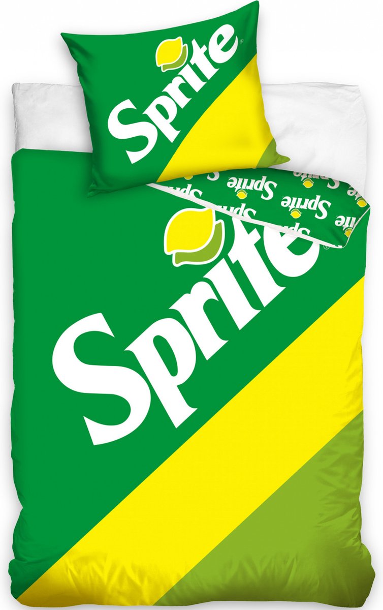 Carbotex Dekbedovertrek Sprite 140 X 200 Cm Katoen Groen/geel