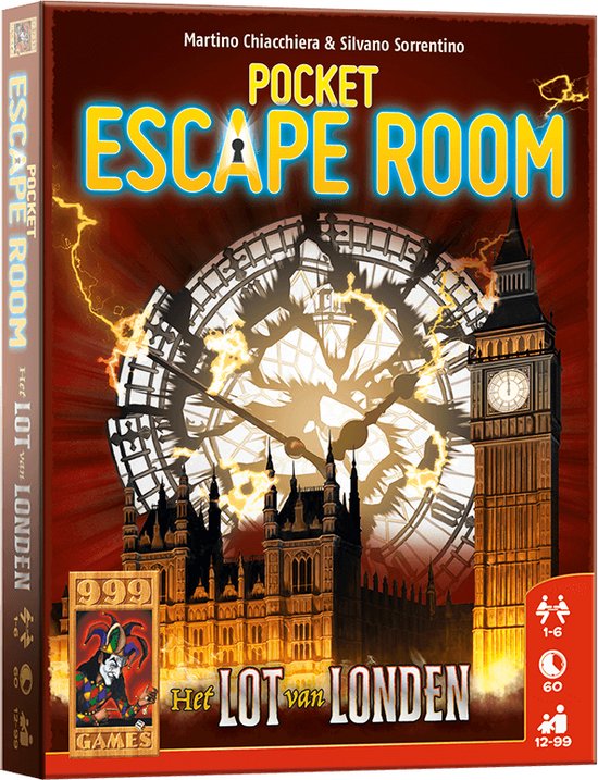 999 Games Pocket Escape Room het Lot van Londen | Games | bol.com
