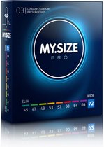 MY.SIZE Pro 72 mm Condooms - 3 stuks