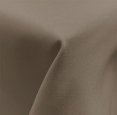 JEMIDI vlekbestendig stoffen tafelkleed rond - 140 cm - Decoratief tafellaken in effen design - Taupe