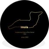 WallCircle - Wandcirkel - Muurcirkel - Formule 1 - Imola - Circuit - Aluminium - Dibond - ⌀ 30 cm - Binnen en Buiten - Cadeau voor man