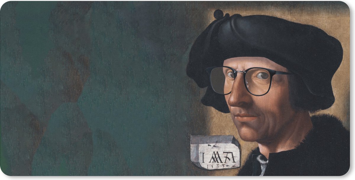 Bureaumat - Schilderij - Oude meesters - Jacob Cornelisz van Oostsanen - 80x40 - Muismat