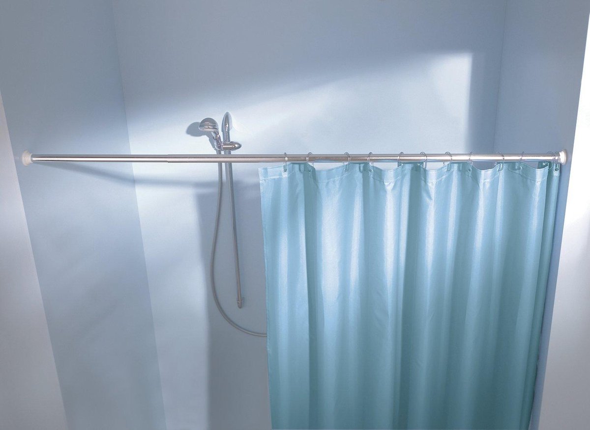 Spanstang chroom 130-250cm (25mm)