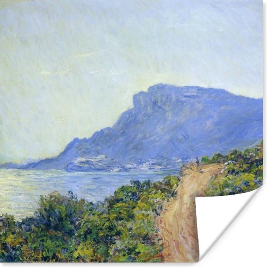 Poster La Corniche bij Monaco - Claude Monet - 50x50 cm