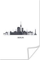Poster Berlijn - Europa - Skyline - 120x180 cm XXL