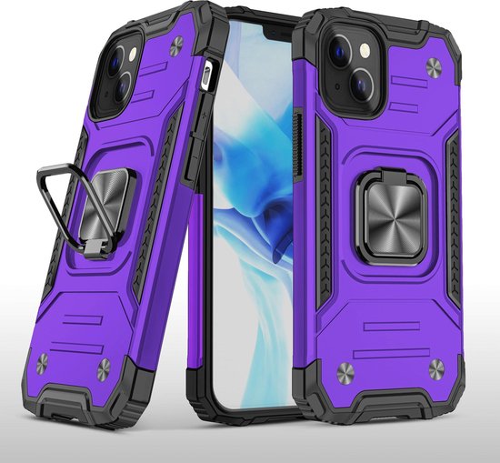 Coque pour iPhone 14, coque antichoc, coque/étui rigide pour iPhone avec  armure hybride transparente 