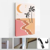 Abstracte landschap poster collectie. Set hedendaagse kunst afdruksjablonen - Modern Art Canvas - Verticaal - 1768642211