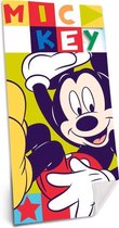 strandlaken Mickey Mouse 140 x 70 cm katoen groen/rood