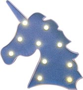 lamp Unicorn junior led 25,4 cm polypropyleen blauw