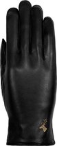 Schwartz & von Halen Handschoenen Dames - Ivy (zwart) - schapenleren handschoenen met wol/cashmere voering & touchscreen-functie - Zwart maat 6,5