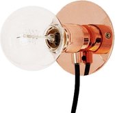 E27 Wandlamp - koper - Ø 10 cm