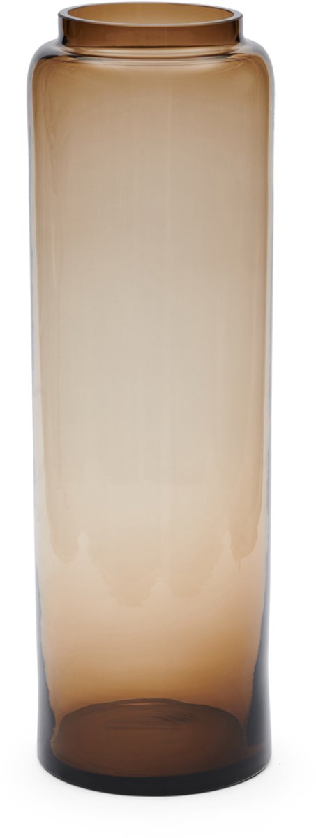 Riviera Maison RM Tall Vase - Vaas - Glas - Brown - 20.0 x 20.0