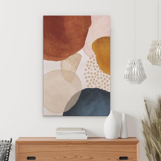 Artaza - Peinture sur toile - Art abstrait des cercles - 20x30 - Klein - Photo sur toile - Impression sur toile