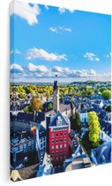 Artaza Canvas Schilderij Maastricht Stad met Huizen - 30x40 - Klein - Foto Op Canvas - Canvas Print