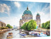 De Berliner Dom op het Museumeiland van Berlijn - Foto op Dibond - 90 x 60 cm
