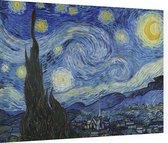 De sterrennacht, Vincent van Gogh - Foto op Dibond - 40 x 30 cm