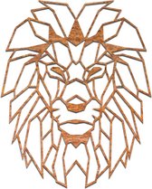 Cortenstaal wanddecoratie Lion 1.0 - Kleur: Roestkleur | x 48.2 cm