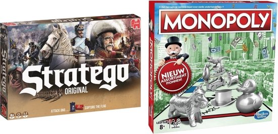 Afbeelding van het spel Spellenbundel - 2 Stuks - Stratego & Monopoly Classic