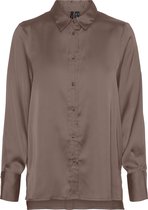 Vero Moda Blouse Vmstephi L/s Shirt Exp 10265760 Deep Taupe Dames Maat - M