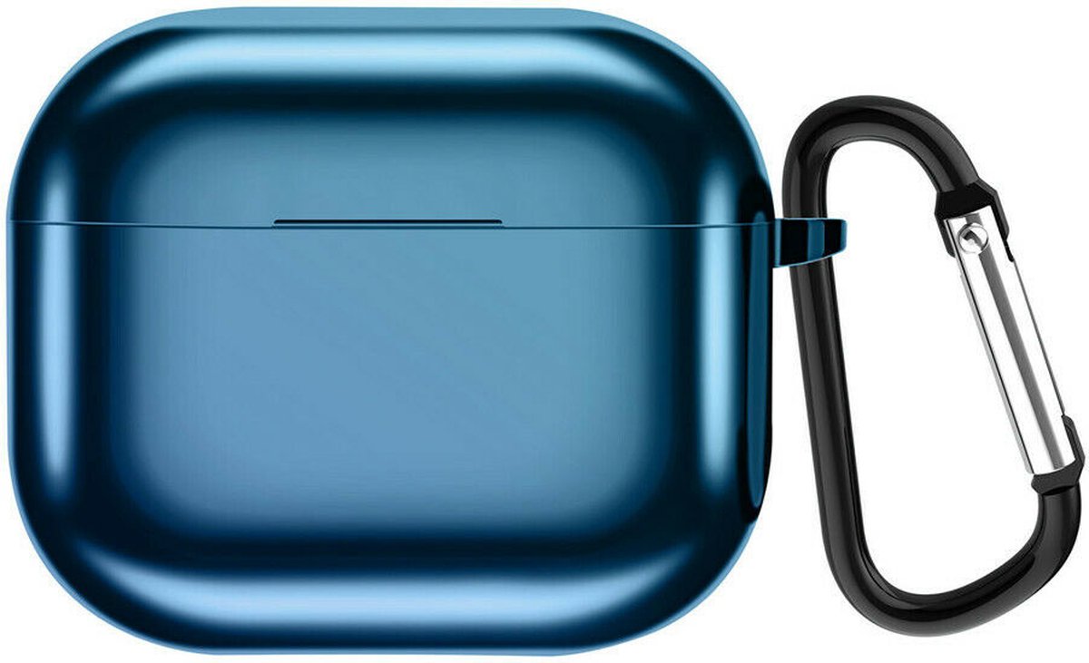 Shieldcase Case geschikt voor Airpods 3 Metallic TPU case - blauw