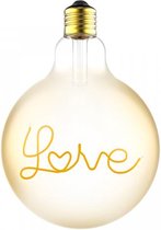 LED Globe lamp Amber - Love | 125mm | 4.5 Watt | 2200K - Extra warm