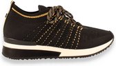 LA STRADA  dames sneaker  ZWART 38