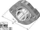 INA Flenslagerblok gietijzer - FLCTEY35-XL