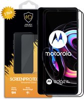 2-Pack Motorola Edge 20 Pro Screenprotectors - MobyDefend Gehard Glas Screensavers - Zwarte Randen - Screen Protectors - Glasplaatjes Geschikt Voor: Motorola Edge 20 Pro