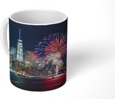 Mok - Oud en nieuw bij het verlichte World Trade Center - 350 ML - Beker