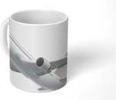 Mok - een opstijgend vliegtuig - 350 ML - Beker