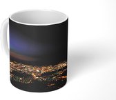 Mok - Skyline met felle lichten in Daejeon Zuid-Korea - 350 ML - Beker