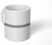 Mok - een potlood met gum - zwart wit - 350 ML - Beker