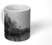 Mok - The Banks of the Oise - Schilderij van Charles-François Daubigny - 350 ML - Beker