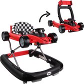 Tryco F1 Racer Loopstoel - 2-in-1 Loopstoel en Loopwagen - Rood - Met Geluid