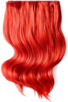 Remy Human Hair extensions Double Weft straight 18 - rood Red#