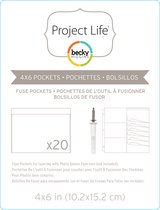 Project life fuse pockets 10,2x15,2cm x20