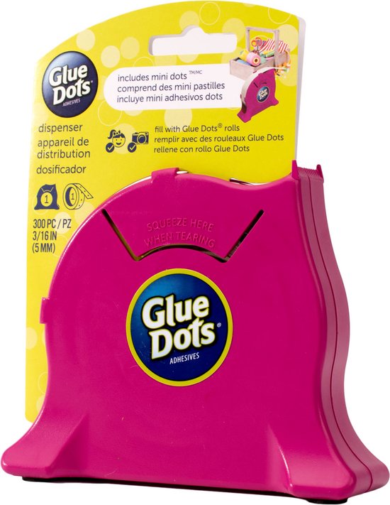 Glue Dots Desktop dispenser raspberry mini dots roll 5mm bol
