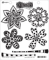 Ranger • Dylusions cling stamp doodle blooms